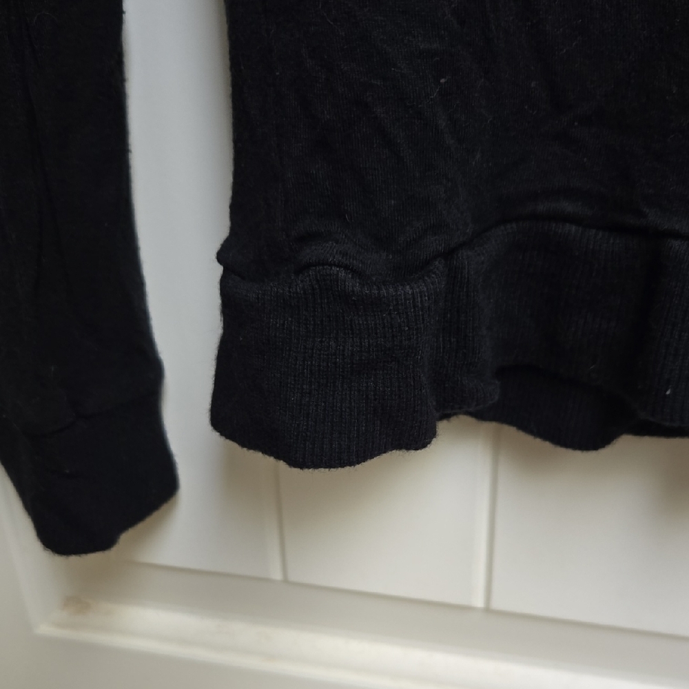 Delicious Black Long Sleeve Women's Tee Top Hoodie XS - Picture 3 of 6